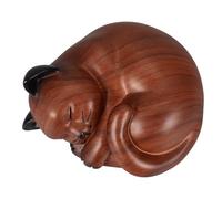 Toyvian Urne Funéraire pour Animal en Résine, Sculpture Élégante de Chat, Sécurisée et Conçue pour Préserver Cendres, pour Usage Intérieur pour Chien ou Chat