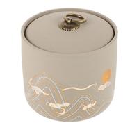 Toyvian Urne Moyenne en Céramique pour Animaux de Compagnie, Capacité 430ml, Robuste et Compacte, pour Conserver Les Cendres de Votre Chat ou Petit Animal