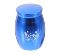 Toyvian urne pour Chien Souvenir d'animal de Compagnie incinération Patte récipient Pot de Cendres de crémation pour Chien Cercueil cinéraire Chat Acier Inoxydable Blue