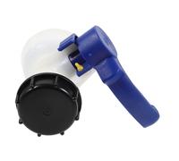 Toyvian Vanne à Bille IBC Dn40 Réservoirs d'eau Adaptateur de Bac IBC Utilisation Multi- et Solide Compatible Tuyaux d'Arrosage