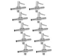 Toyvian Vannes de Régulation d'air pour Aquarium 10pcs en Acier Inoxydable Débit Réglable et Construction Solide pour Pompe à Air et Tuyau D'aquarium