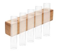 Toyvian Vase De Propagation Verre Transparent pour Plantes Hydroponiques avec Support Kit De Terrarium pour Petites Plantes