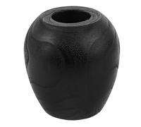 Toyvian Vase Esthétique Bois Massif en Bois Foncé pour Fleurs Séchées Rustique Récipient Artisanal Polyvalent, Décoration Naturelle pour Salon et Table