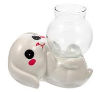 Toyvian Vase Hydroponique Forme De Lapin Jardinière Eau avec Vase à Bourgeons Verre Décoration Moderne Unique pour Intérieur