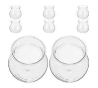 Toyvian Vases Hydroponiques Transparente Lot de 8 pour Succulentes, Contenants Compacts pour Terrariums Intérieurs, Pots Décoratifs pour Micro-Paysages