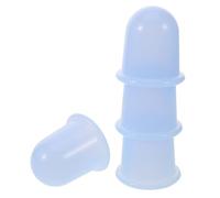Toyvian Ventouses en Silicone en Ventouses Portable Lot de 4 pour Massage Corporel, Facile à Nettoyer pour Débutants la Maison Bureau