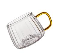 Toyvian Verre Transparent avec Anse Tasse de Rangement Multifonction pour Boissons Chaudes et Froides Design Adorable Léger et Facile à Transporter Cadeau pour Famille et Amis