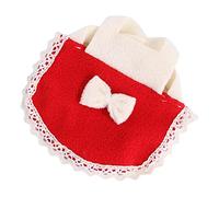 Toyvian Vêtements pour Animaux de Compagnie Guinée habitant de Petits Animaux de Compagnie Respirant Arc Hamster Tenues pour Petits Animaux Tenue pour Animaux de Compagnie Chiffon Rouge