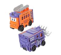 Toyvian Voiture Transformable pour Garçon Fille Camion Éducatif Petit Camion pour Tout-Petits Jouets Éducatifs Modèle Réduit De Véhicule sans Piles