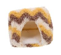 Toyvian Warm Small Pet Bed Cozy Plush Sleeping Nest for Hamsters Sugar Gliders Squirrels Portable Soft Hideout Cushion for Winter Comfort and Security