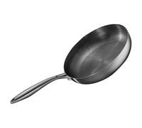 Toyvian Wok Poignée Résistante la Chaleur Structure en Acier Inoxydable Antiadhésif pour et Grill