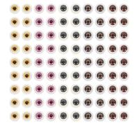 Toyvian Yeux de Poupée en Acrylique DIY, 100 Pièces, pour Poupées et Décorations Halloween