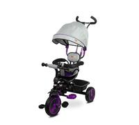 Toyz Buzz Tricycle et Poussette 2 en 1 - Tricycle Évolutif pour Enfants de 18 Mois à 3 Ans - Vélo Multifonctionnel jusqu'à 25 kg - Grand Sac, Siège Réversible - 102 x 101 x 49 cm - Violet