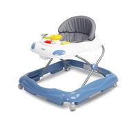 TOYZ Cario Trotteur Bébé - Hauteur Réglable, Design de Voiture, Panneau Musical Éducatif et Pliable pour Rangement Facile - 65 x 60 x 54 cm - Pliée 65 x 60 x 31 cm - Bleu marine