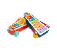 TOYZ - Jouet Éducatif 2 Ans - Xylophone Bébé - Jouet Musical pour Enfants, Classique, sans Piles - Jouet à Cordes avec Roues Ressonnantes - Instrument de Musique Bébé - 26,5x18,5x7 cm