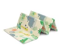 Toyz Tapis de Jeu pour Bébé 180 x 200 cm - Double Face - Tapis de Motricité Pliable - Tapis de Sol Multifonctionnel en Mousse XPE 1 cm d'épaisseur - Sac de Transport Inclus - Safari