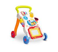 TOYZ Trotteur Musical pour Bébé - Aide à l’Apprentissage Interactif avec Téléphone Amovible, Tableau de Dessin, et Jouet Musical - Roues de Résistance Réglables - 34 x 43 x 45 cm - Arc-en-ciel