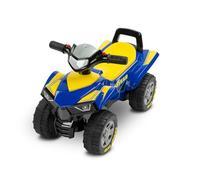 TOYZ Véhicule Porteur Goodyear Quad - Volant Fonctionnel avec Sons - Construction Sûre et Robuste - Compartiment de Rangement sous le Siège - Pour les Enfants de 12 à 36 Mois - 60x30x40cm - Bleu