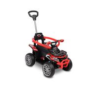 TOYZ - Voiture Electrique Enfants -Porteur Bebe - Type Quad avec Barre de Poussée, Sons, Lumières, Siège en Similicuir, Roues en Mousse EVA - Jouet Bebe et Jouet Enfant - Movix