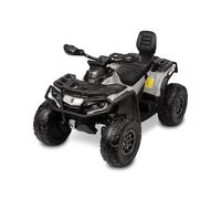 TOYZ - Voiture Électrique pour Enfants - Véhicule Tout-Terrain Outlander à Batterie - pour Enfants de 3 à 8 Ans - Trois Modes de Vitesse - USB, AUX, Moteur 200W - Gris