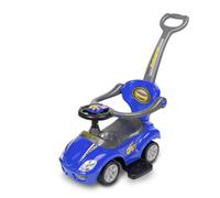 TOYZ - Voiture Porteur Bébé, Trotteur Bébé Garçon, Jouet Bebe 1 an - Tableau de Bord Imitation, Siège Confortable avec Dossier, Coffre de Rangement, Panneau Sonore - Voiture de Course Bleu