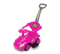 TOYZ - Voiture Porteur Bébé, Trotteur Bébé Garçon, Jouet Bebe 1 an - Tableau de Bord Imitation, Siège Confortable avec Dossier, Coffre de Rangement, Panneau Sonore - Voiture de Course Rose