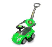 TOYZ - Voiture Porteur Bébé, Trotteur Bébé Garçon, Jouet Bebe 1 an - Tableau de Bord Imitation, Siège Confortable avec Dossier, Coffre de Rangement, Panneau Sonore - Voiture de Course Vert