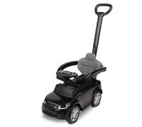 TOYZ - Voiture Porteur pour Enfants - Véhicule Land Rover à Pousser - Jouet à Chevaucher pour Les 12 à 36 Mois - Volant Interactif - Système Anti-basculement - Noir