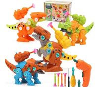 Toyzey Démontage Dinosaure Enfant Jouet 4 PCS- DIY Puzzle Jouet Cadeau