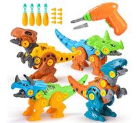 Toyzey Dinosaure Jouet Enfant 3-9 Ans,Jurassic World Dinosaure Jouet Garcon 3-12 Ans Perceuse Enfant Jeu 3-9 Ans Dinosaure Cadeau Fille 2-9 Ans Démontage Jouets Cadeau Garcon 3-9 Ans