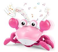 Toyzey Jouet Crabe Qui Marche - Cadeau Bébé Garçon Fille 1-2 Ans, Musical 3-6-12 Mois - Jeux Enfant