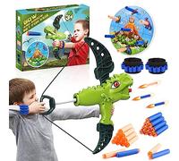 Toyzey Jouet Enfant 3-12 Ans Arc et Flèche pour Enfants Jeux Exterieur Cadeaux Garçon Fille 3-12 Ans Dinosaure Jouets de Tir à l'arc pour Enfants