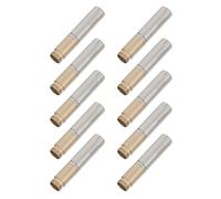 TOYZFRIENDY 10 Mécanismes de Stylo à Bille Métal Filetage Externe 7,3 Mm, Boîtier Robuste, Recharge Fluide pour Usage Professionnel et Scolaire, Compatible Divers Stylos à Bille
