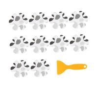 TOYZFRIENDY 10 pièces Bande Antidérapante de Bain Autocollante Peva avec Grattoir Ruban de Sécurité Antidérapant pour Salle de Bain Adhésif Antidérapant pour Protection Les Chutes pour