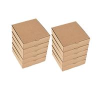 TOYZFRIENDY 10 pièces Boîtes à Pizza Miniatures Carton Kraft pour Fêtes et de Pâtisserie Boîtes Carrées Réutilisables pour Mini Cookies et Contenants Pratiques pour Snack et Artisanat