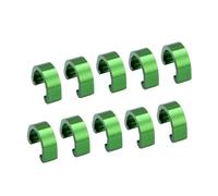 TOYZFRIENDY 10 Pièces Carte de Fixation Tube de Vert Freins Cycle -câble de Frein à Support de Serrage de Tube Boucle de Clip c Boucle Fixe