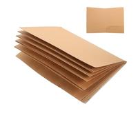 TOYZFRIENDY 10 pièces Dossiers Papier Kraft Robustes Lot de Chemises Bifold pour Rangement Documents Bureau École Maison Porte-documents Polyvalent et Élégant pour Organisation