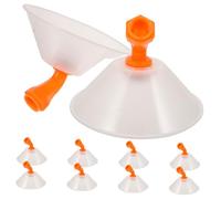 TOYZFRIENDY 10 pièces Lot de Buses de Pulvérisation Haute Pression avec Capuchon Anti-Vent Brumisateur Fin pour Pulvérisateurs Agricoles Atomiseur Uniforme pour Cultures Installation Facile