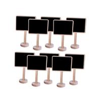 TOYZFRIENDY 10 Pièces Mini Tableaux Ardoise avec Chevalet Tableaux Craie Effaçables pour Décoration Mariage et Signalisation Jardin