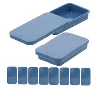 TOYZFRIENDY 10 pièces Parrot Training Food Container with Sliding Lid Compact Metal Bird Feeder for Cockatiels and Parakeets Portable Bird Food Tray for Outdoor and Cage Use