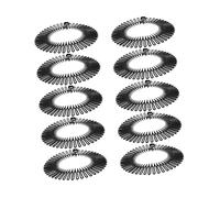 TOYZFRIENDY 10 pièces Peigne Circulaire Plastique Souple Extensible Bandeau Cheveux Cercle Complet Accessoire Coiffure Confortable pour Différents Types de Cheveux