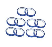 TOYZFRIENDY 10 rouleaux Rubans Emballage Bleu pour Scellage et Liaison de Sacs Rubans Multifonctions pour Machines à Nouer Supermarché Adhérence Forte et Usage Quotidien