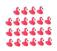 TOYZFRIENDY 100 Pièces Mini Resin Flamingo Figurines Tiny Durable Flamingos for DIY Micro Garden Home Decor and Cake Toppers