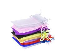 TOYZFRIENDY 100 pièces Sacs Organza Cadeaux Multicolores avec Cordon pour Bijoux et Petits Cadeaux Mariage Anniversaire Fête