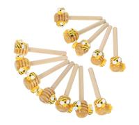 TOYZFRIENDY 12 pièces Bâtonnets Miel Décoratifs avec Fausse Cire et Abeille Ornement pour Plateau à Décoration Festive Printemps pour Cuisine et Fête Thème Abeille