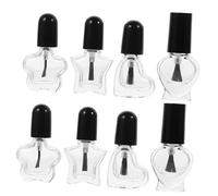 TOYZFRIENDY 12 pièces Flacons Rechargeables Vernis à Ongles Verre avec Brosse Contenants Objets Nail Art pour Manucure Rangement Étanche pour Huiles et Crèmes Cuticules Accessoires et