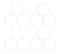 TOYZFRIENDY 12 Pièces Lot de Anneaux Métalliques Dorés pour Attrape-rêves Cercles Macramé Résistants pour Loisirs Créatifs et Décorations DIY