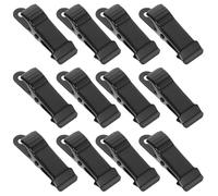TOYZFRIENDY 12 pièces Lot de Mini Pinces Métalliques Noires Multifonctions pour Photos Papier et Décoration DIY Clips Alligator Durables pour Bureau et Artisanat
