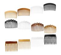 TOYZFRIENDY 12 Pièces Peignes Latéraux Vintage pour Cheveux Femmes Plastique avec Dents Fines Accessoires Coiffure pour Chignons de Mariage et Styles Variés