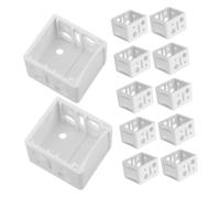 TOYZFRIENDY 12 Pièces Support de Montage pour Stores à Lamelles Accessoires Robustes Plastique Blanc Fixation Latérale pour Rideaux Kit Installation pour Maison et Bureau